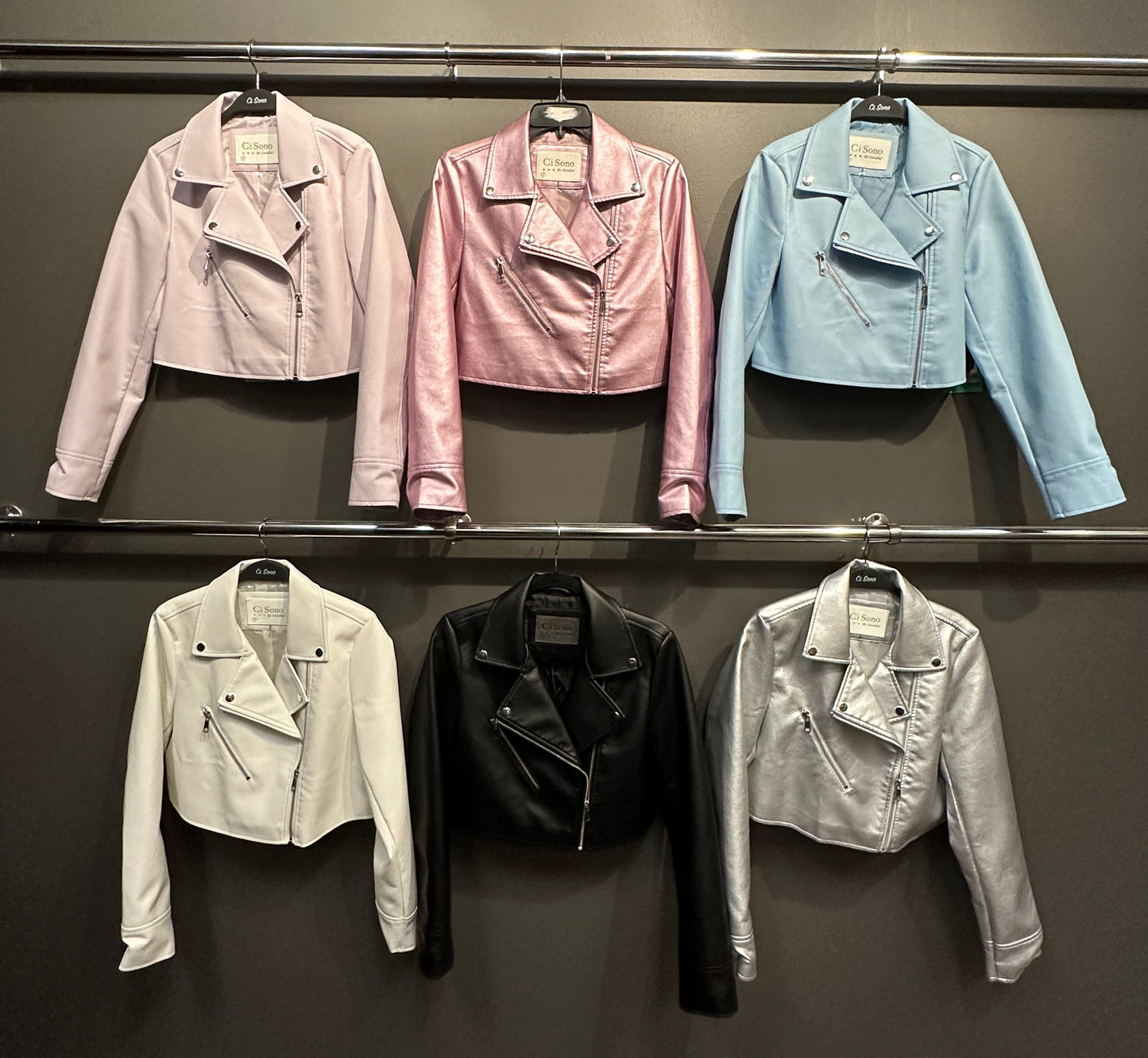 Cropped PU Jacket Cavalini, Inc.