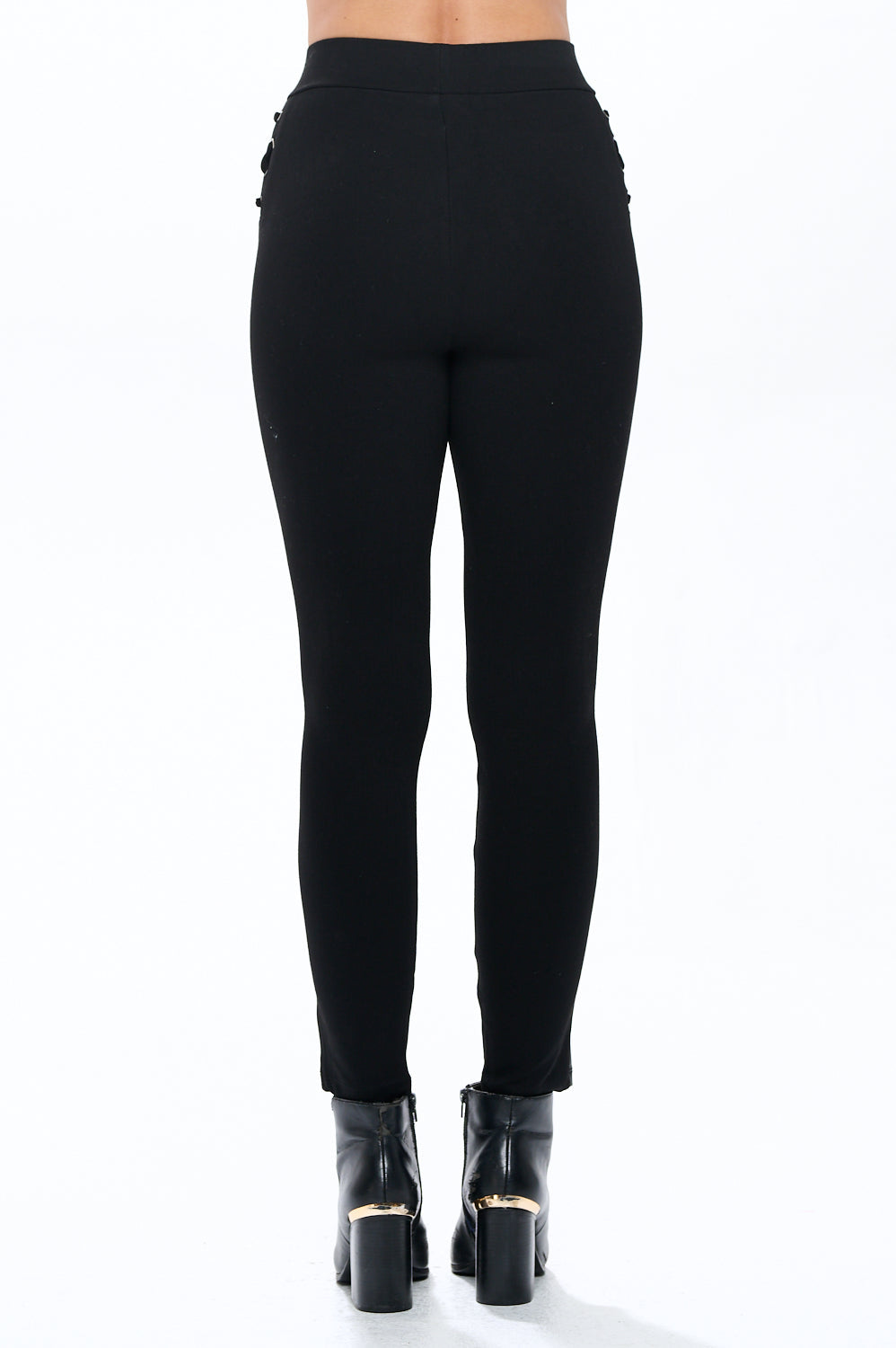 Side Lace-Up Ponte Pants Cavalini, Inc.