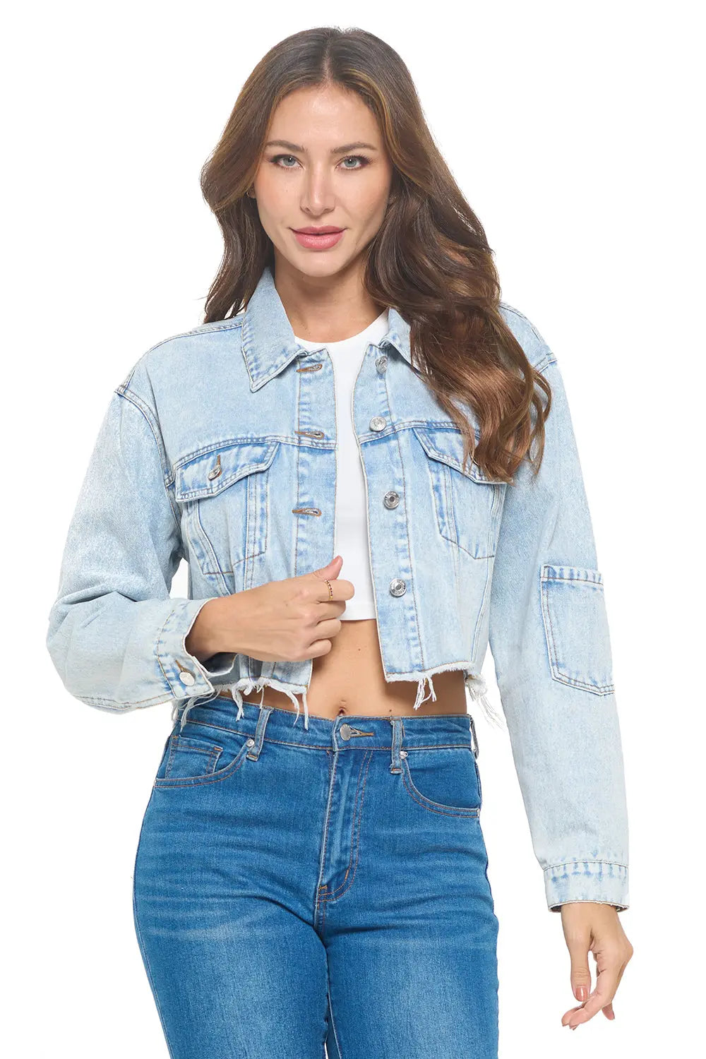 Casual Denim Jacket Cavalini, Inc.