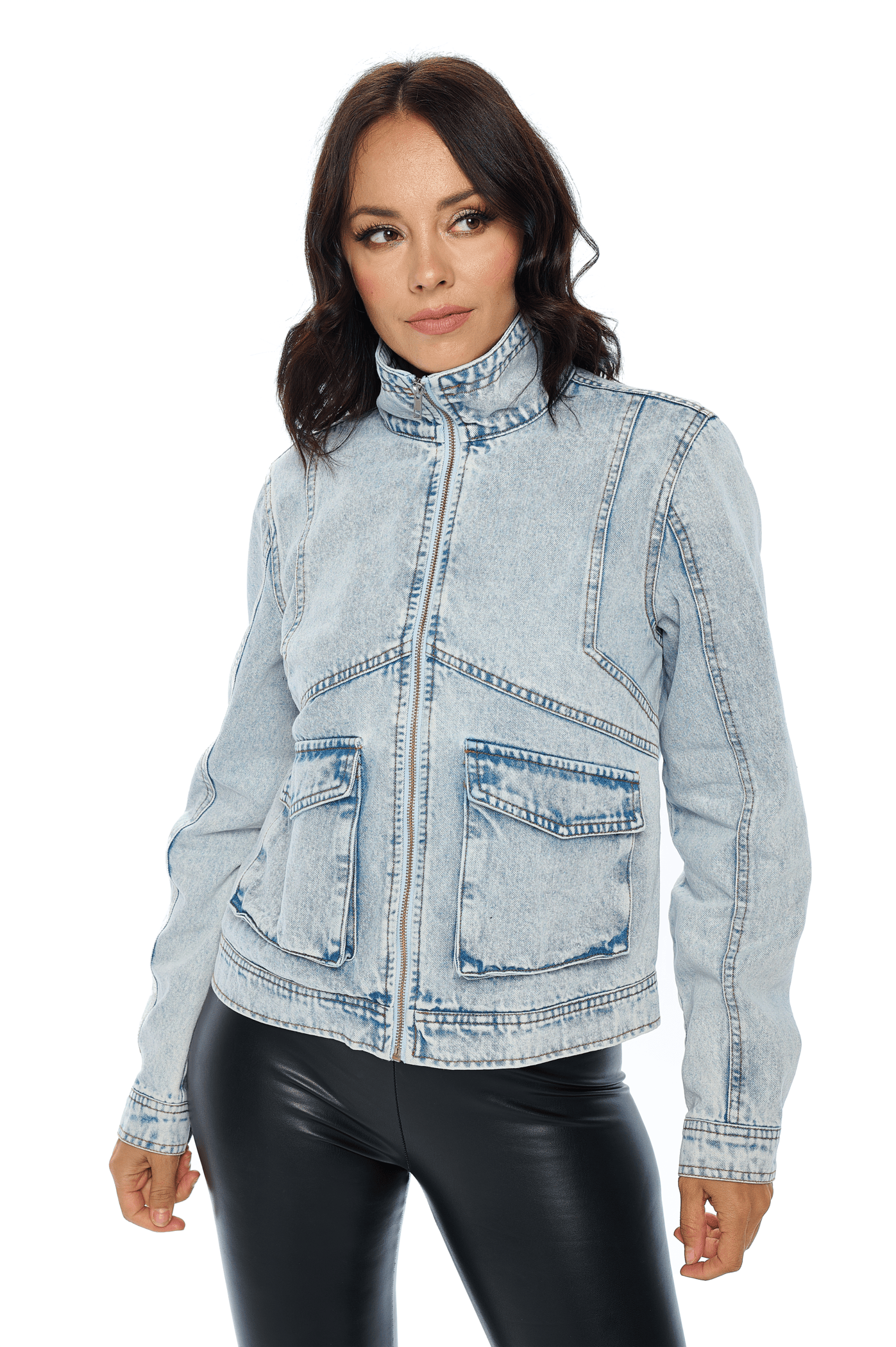 Vintage Wash Denim Jacket Cavalini, Inc.