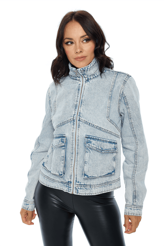 Vintage Wash Denim Jacket Cavalini, Inc.