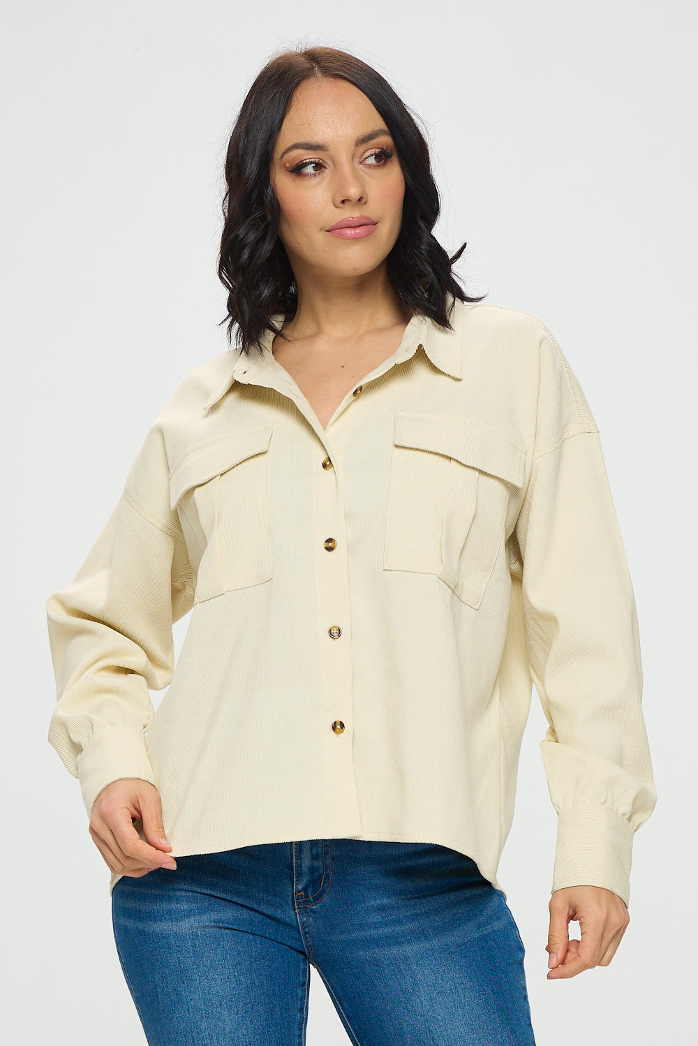 Corduroy Comfort Shacket Cavalini, Inc.