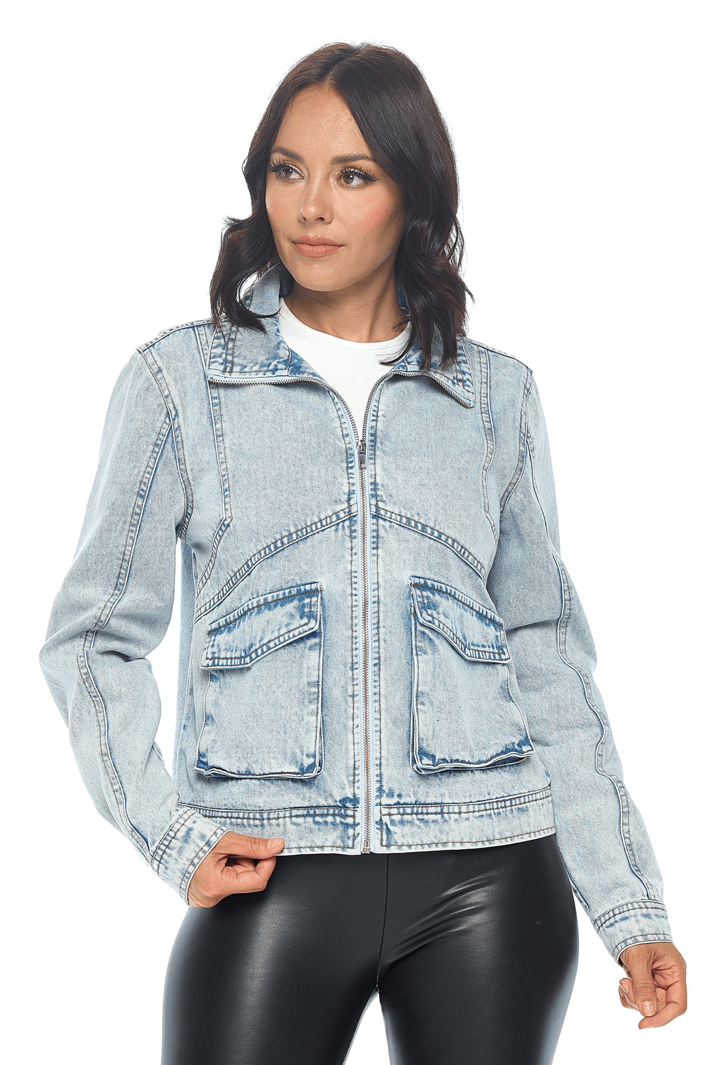 Vintage Wash Denim Jacket Cavalini, Inc.
