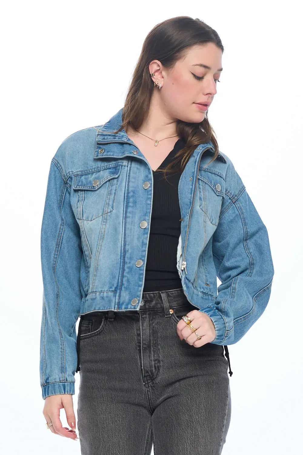 Lightweight Denim Jacket Cavalini, Inc.