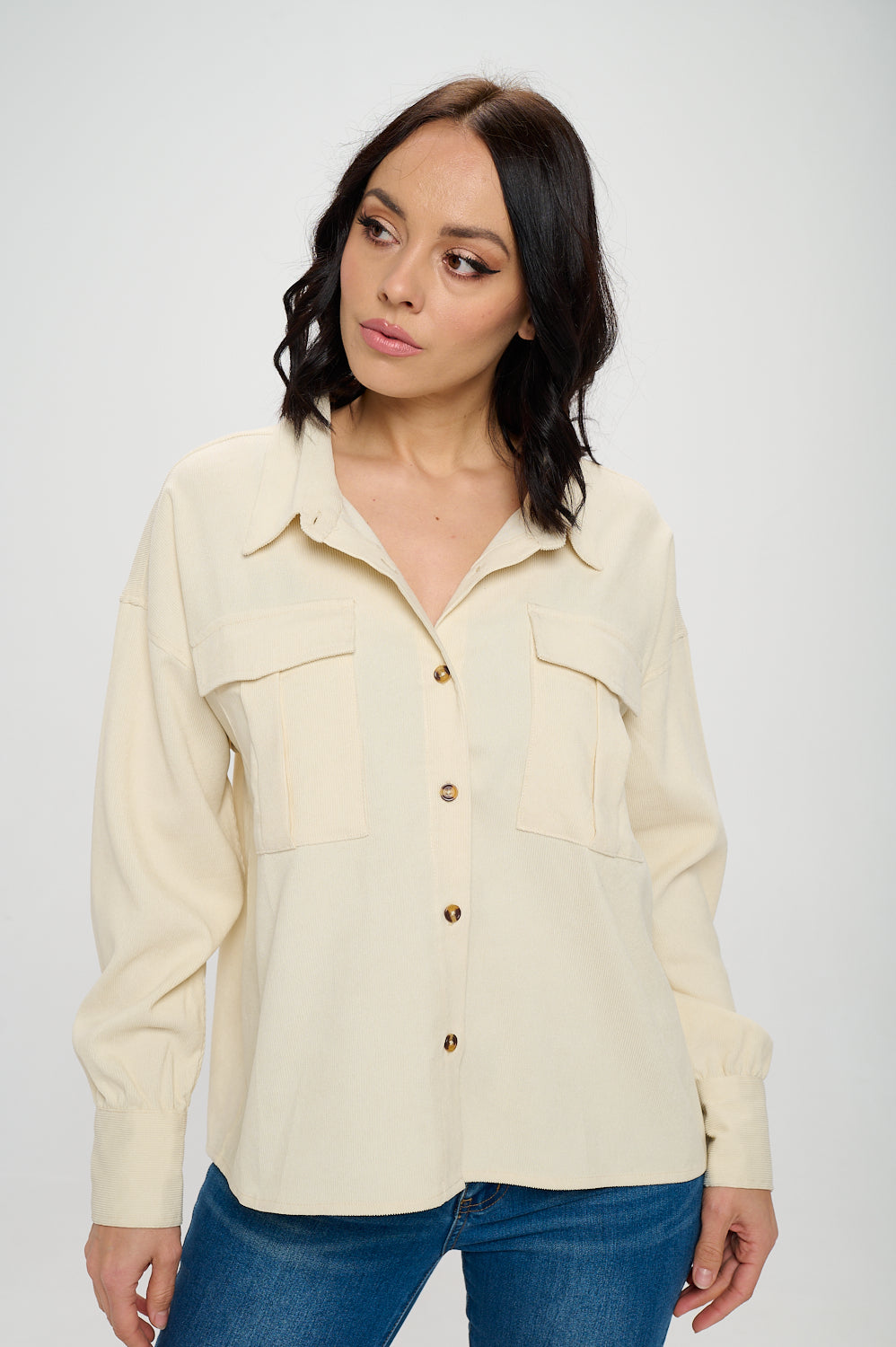 Corduroy Comfort Shacket Cavalini, Inc.
