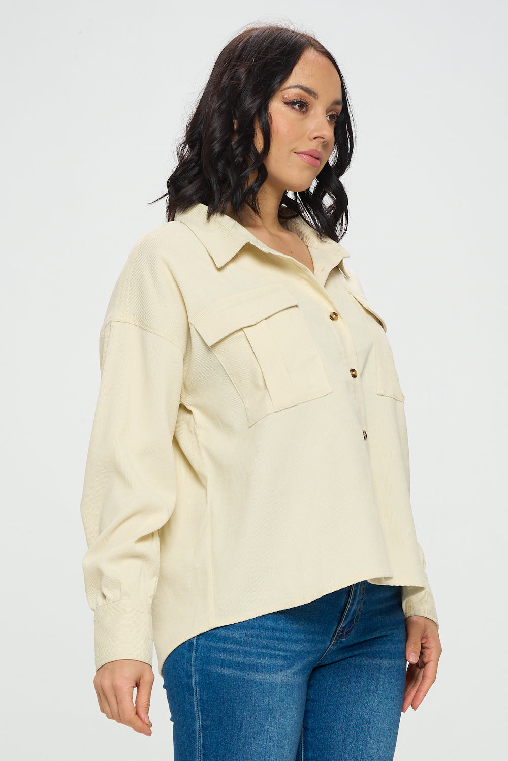 Corduroy Comfort Shacket Cavalini, Inc.
