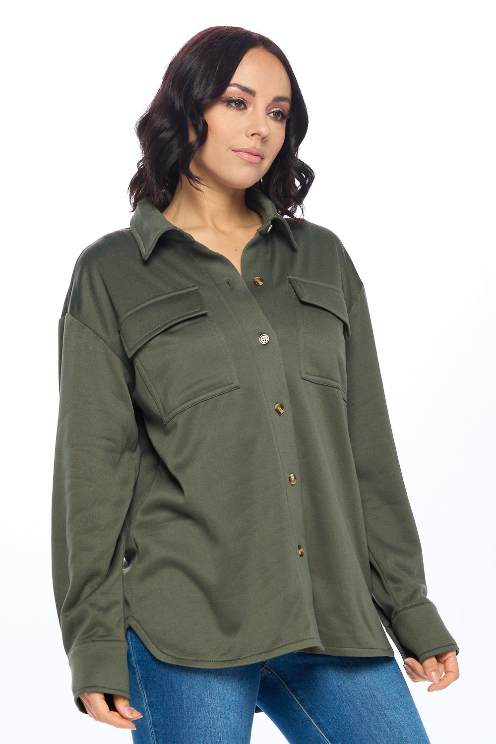 Ci Sono Utility Style Long Sleeve Shirt