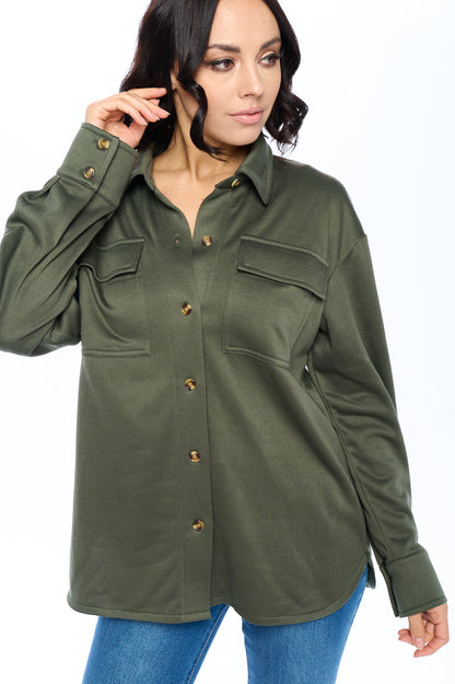 Ci Sono Utility Style Long Sleeve Shirt