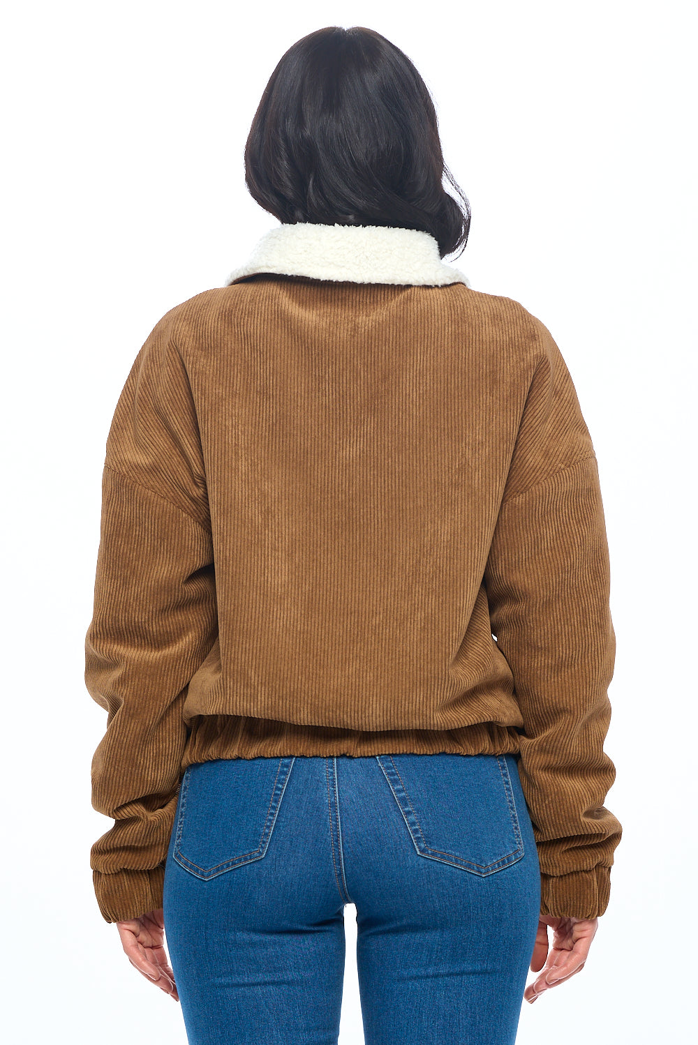 Ci Sono Fuzzy Flair Corduroy Jacket