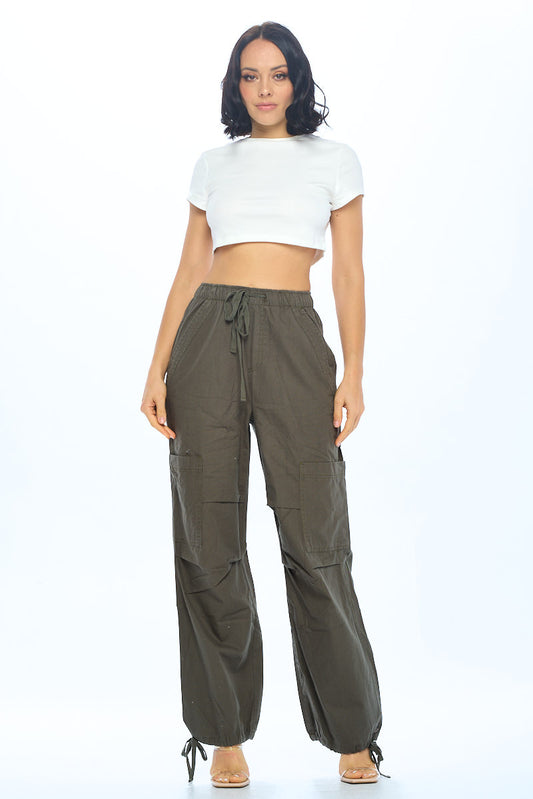 Ci Sono Wide-Leg Jogger Pants