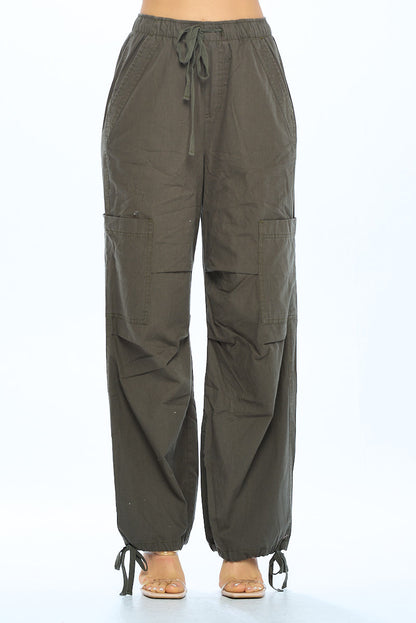 Ci Sono Wide-Leg Jogger Pants