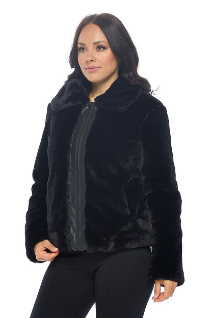 Ci Sono Cozy Chic Faux Fur Jacket