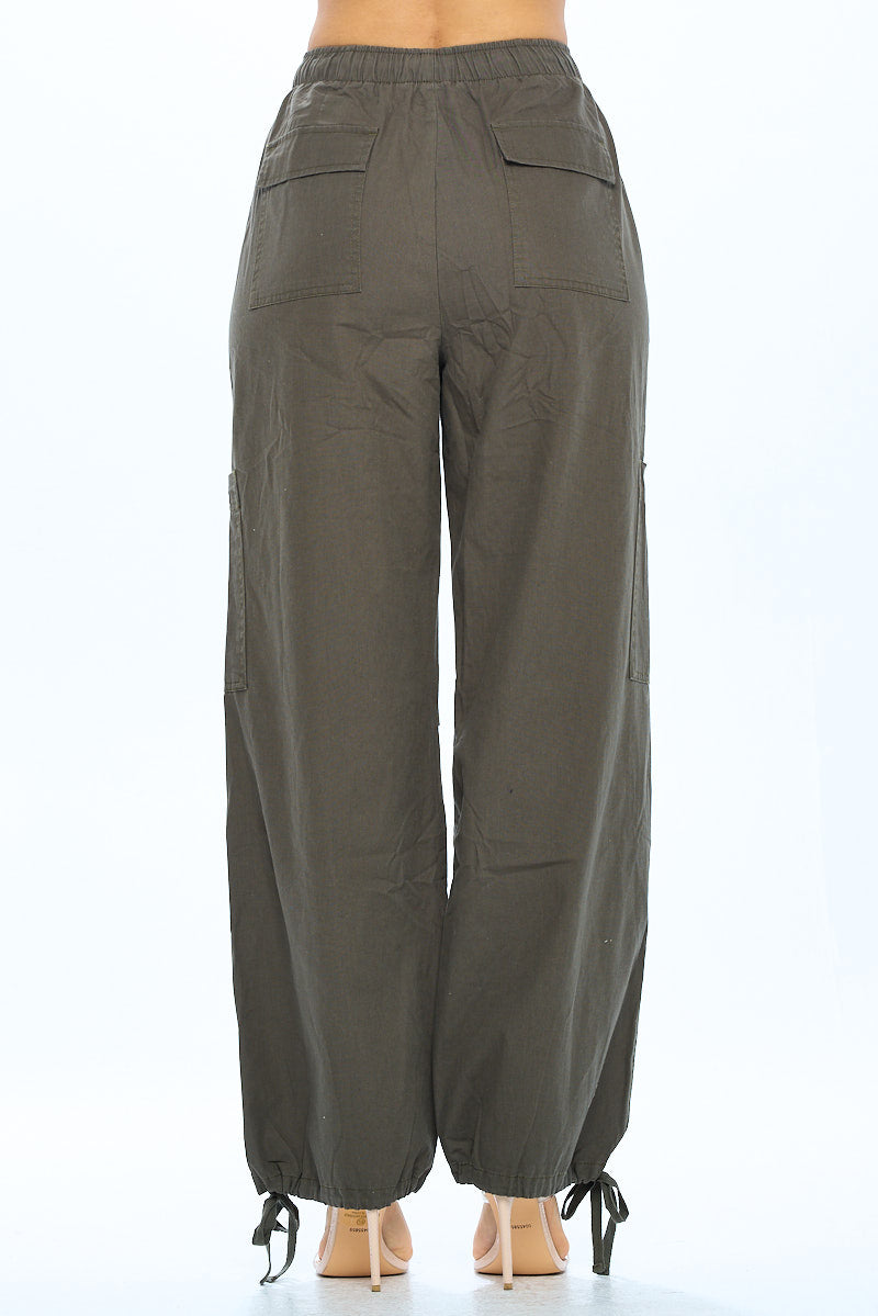 Ci Sono Wide-Leg Jogger Pants