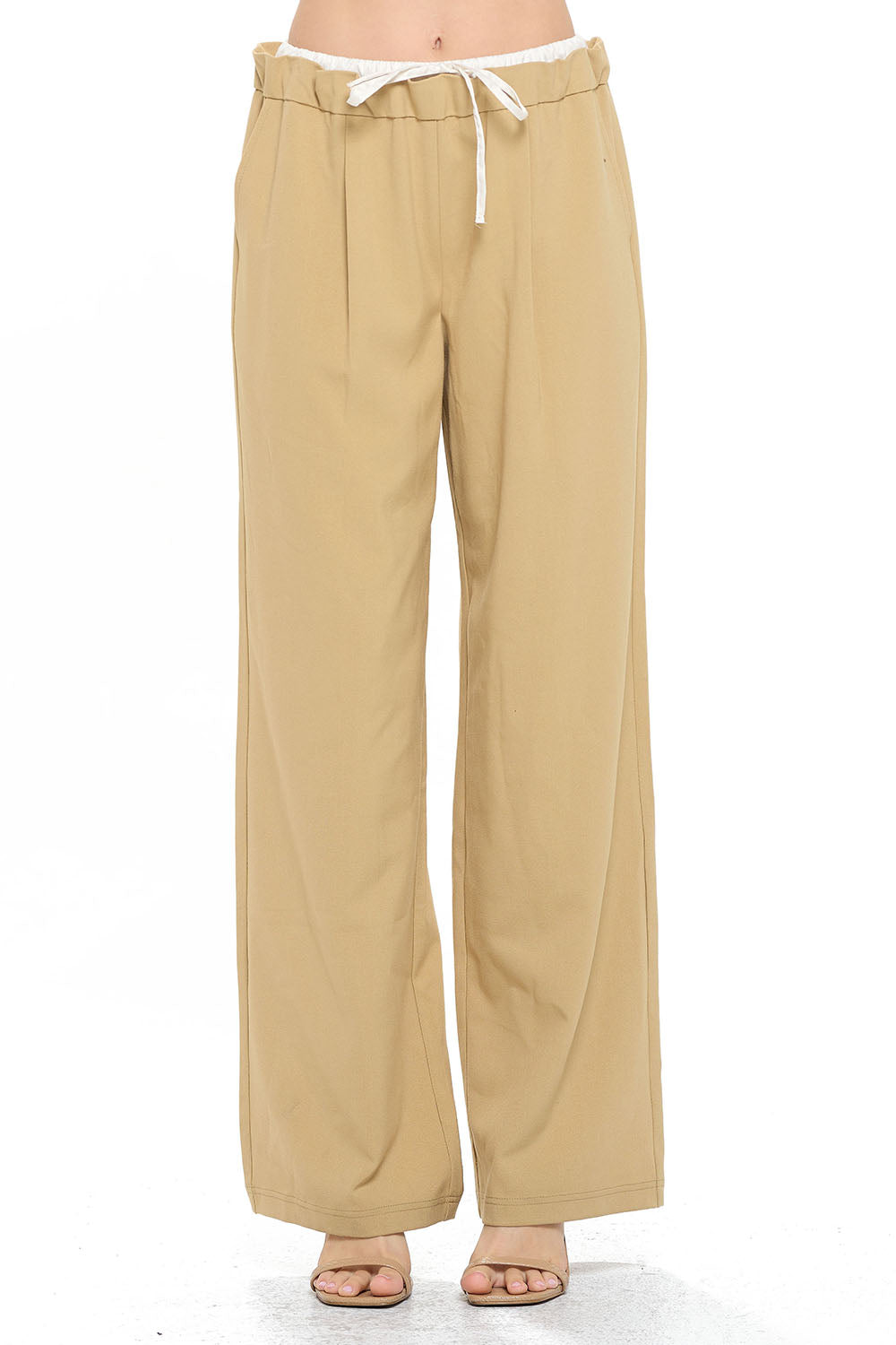 Ci Sono Effortless Elegance Wide-Leg Pants