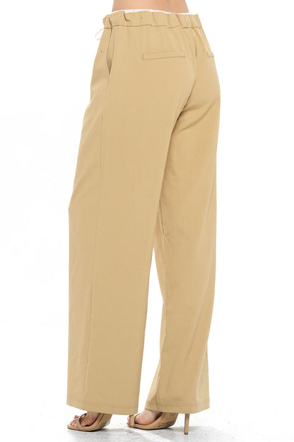 Ci Sono Effortless Elegance Wide-Leg Pants