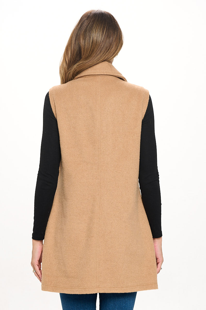 Brushed Faux Wool Vest